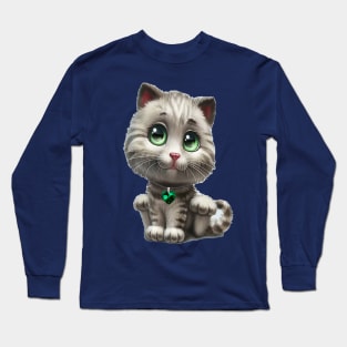 Cut cat Long Sleeve T-Shirt